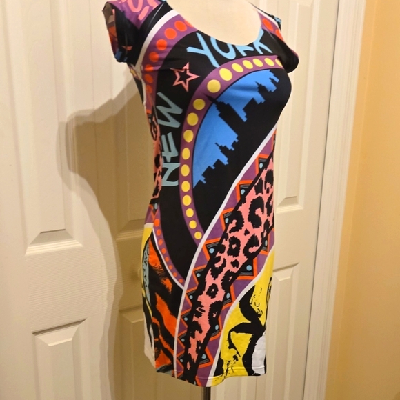 Patricia Field Bodycon Punk Dress Sz S - Picture 1 of 3